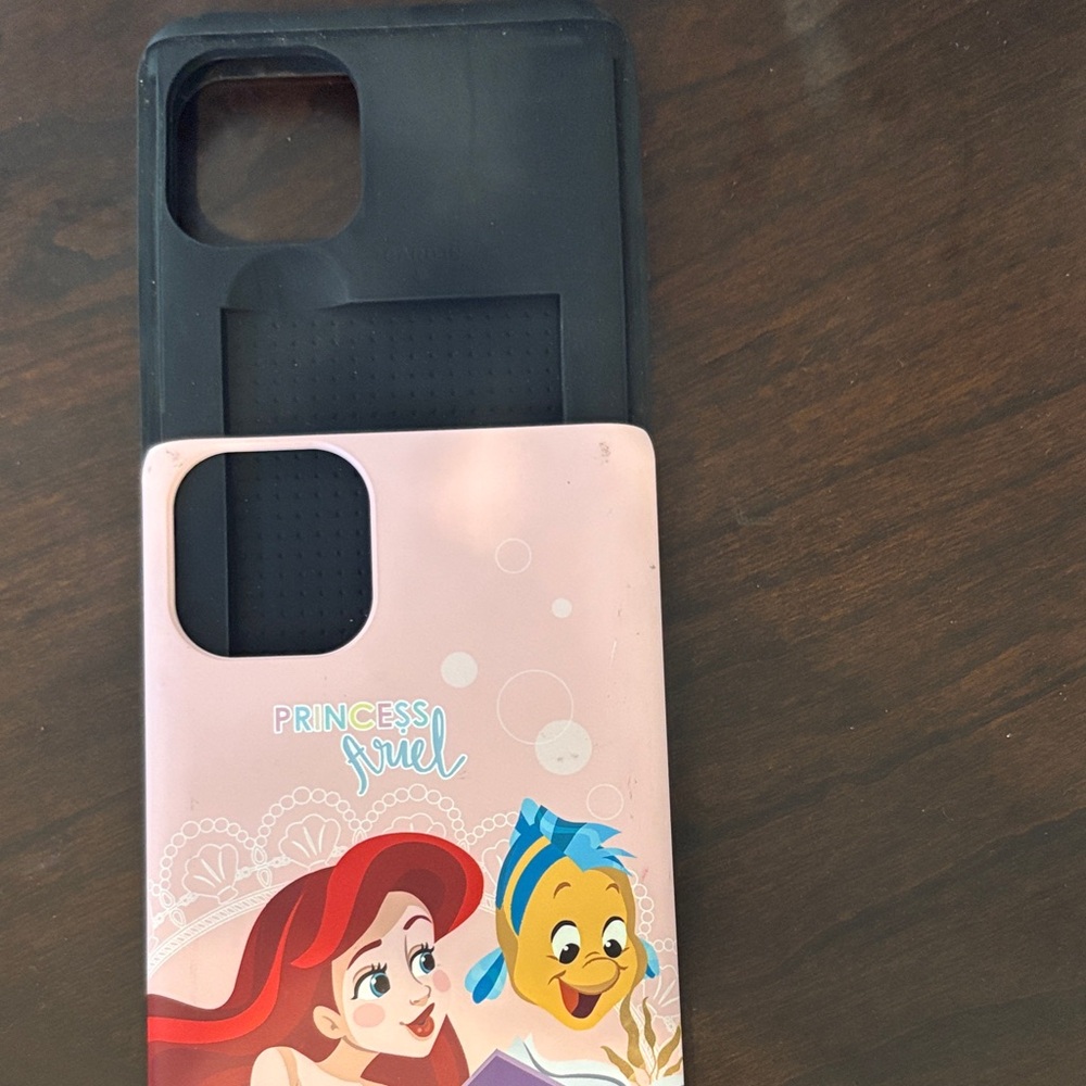 Disney Ariel & Flounder Pink and Teal Phone Case - Picture 3 of 5